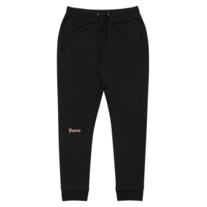 Purist black jogging bottoms